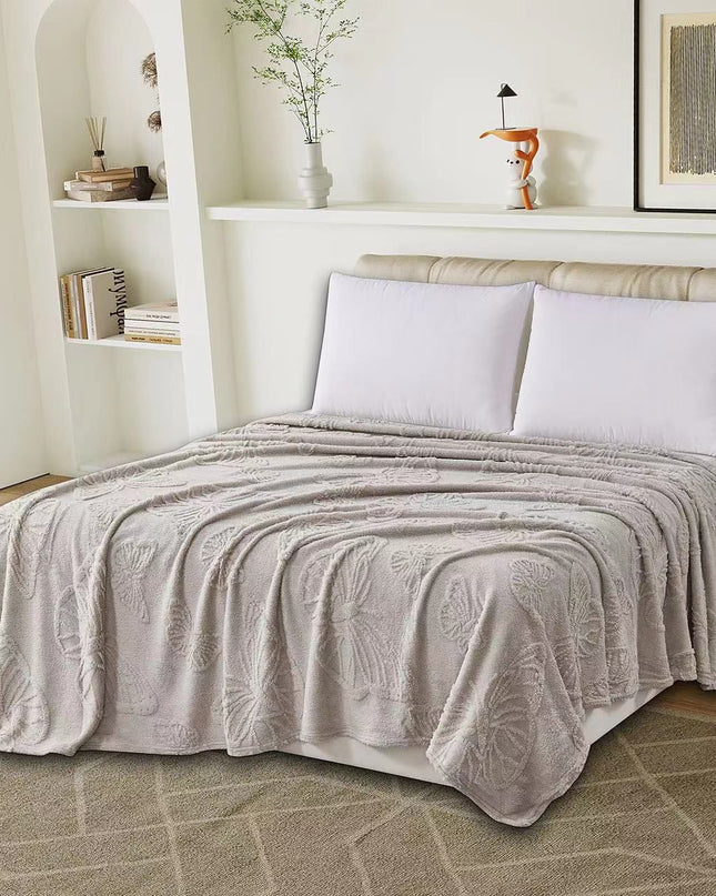 Patura Cocolino, model cu fluturi, 200 cm x 230 cm, 100% microfibra