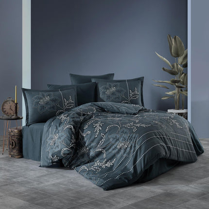 Lenjerie de pat din satin, King Size, din 100% bumbac dublu satinat, TC 250 gr.