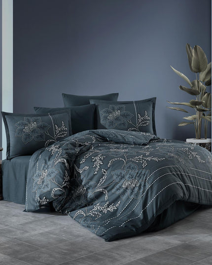 Lenjerie de pat din satin, King Size, din 100% bumbac dublu satinat, TC 250 gr.