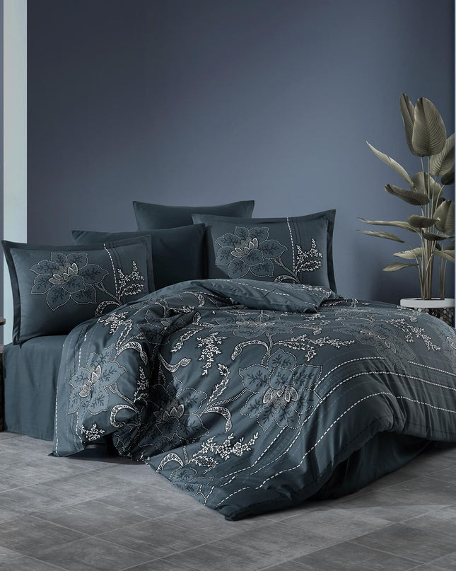 Lenjerie de pat din satin, King Size, din 100% bumbac dublu satinat, TC 250 gr.