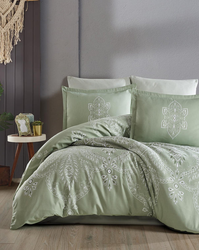 Lenjerie de pat din satin, King Size, din 100% bumbac dublu satinat, TC 250 gr.
