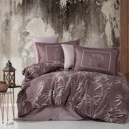 Lenjerie de pat din satin, King Size, din 100% bumbac dublu satinat, TC 250 gr.
